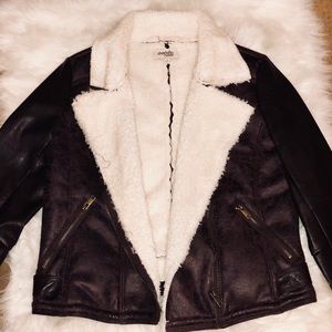 Charlotte Russe Brown pilot jacket